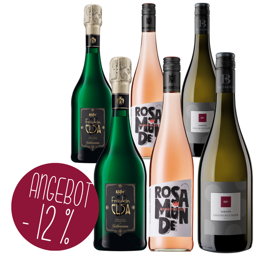 Wein-Set mit deutschen Wein-Bestsellern, Weißwein und Rosé für genussvolle Abende
