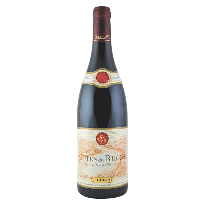 Côtes du Rhône Rouge, Rhône, Frankreich