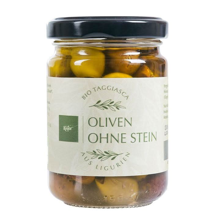 Bio Oliven Taggiasca ohne Stein