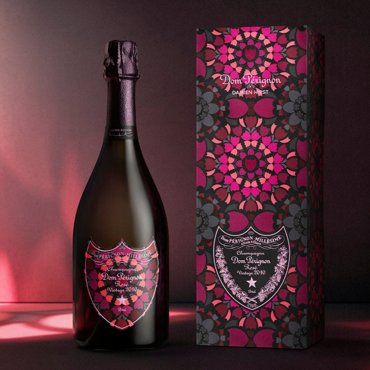 Dom Pérignon Rosé Vintage 2010 Damien Hirst Limited Edition, Champagner, Frankreich