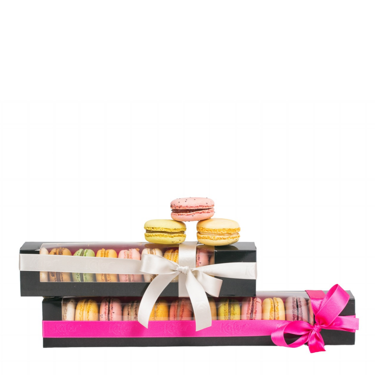 Macaronschachtel, gemischt, 12 Stück